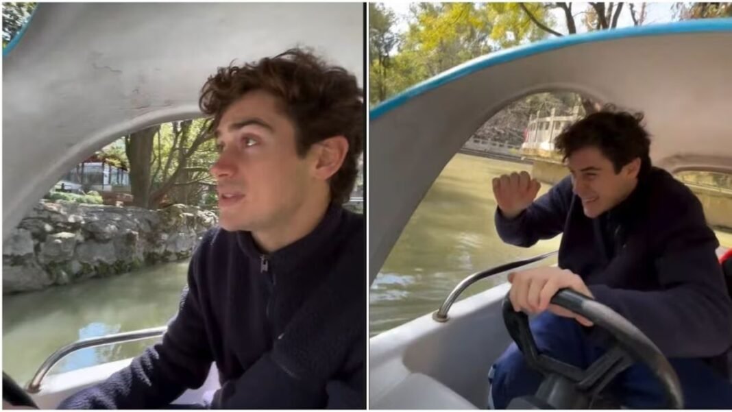 Colapinto chocó una lancha en China y el video se viralizó: ahora le dicen que choca todo lo que tiene motor