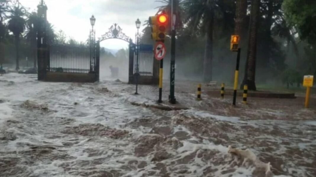 Temporal en Mendoza: calles inundadas, rutas cortadas y familias complicadas