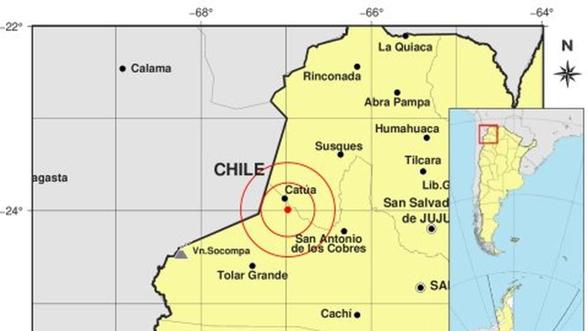Un sismo de 5,8 sacudió la Cordillera este sábado a las 7 de la mañana y se sintió en varias provincias