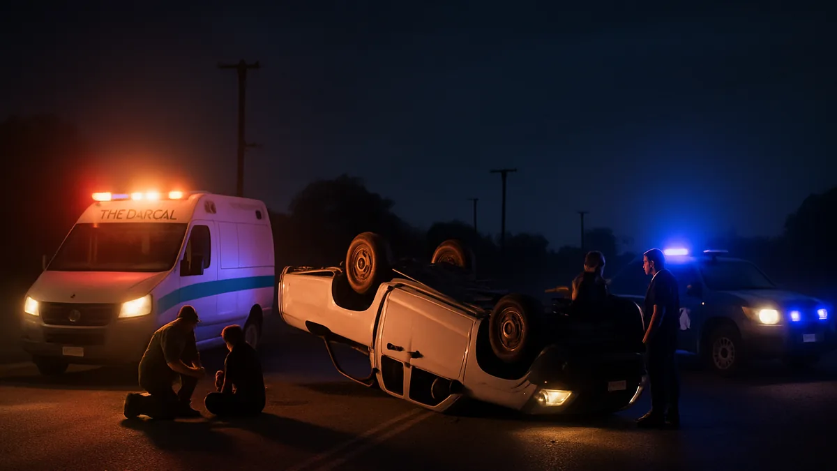Choque y vuelco de dos Jeep en Albardón: ningún herido grave
