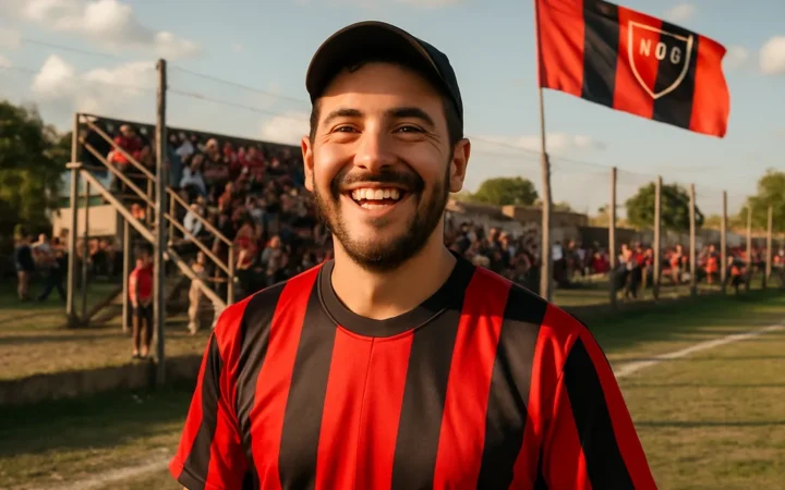 El hincha que pone bloques, pinta y hasta rompe parejas por La Chimbera