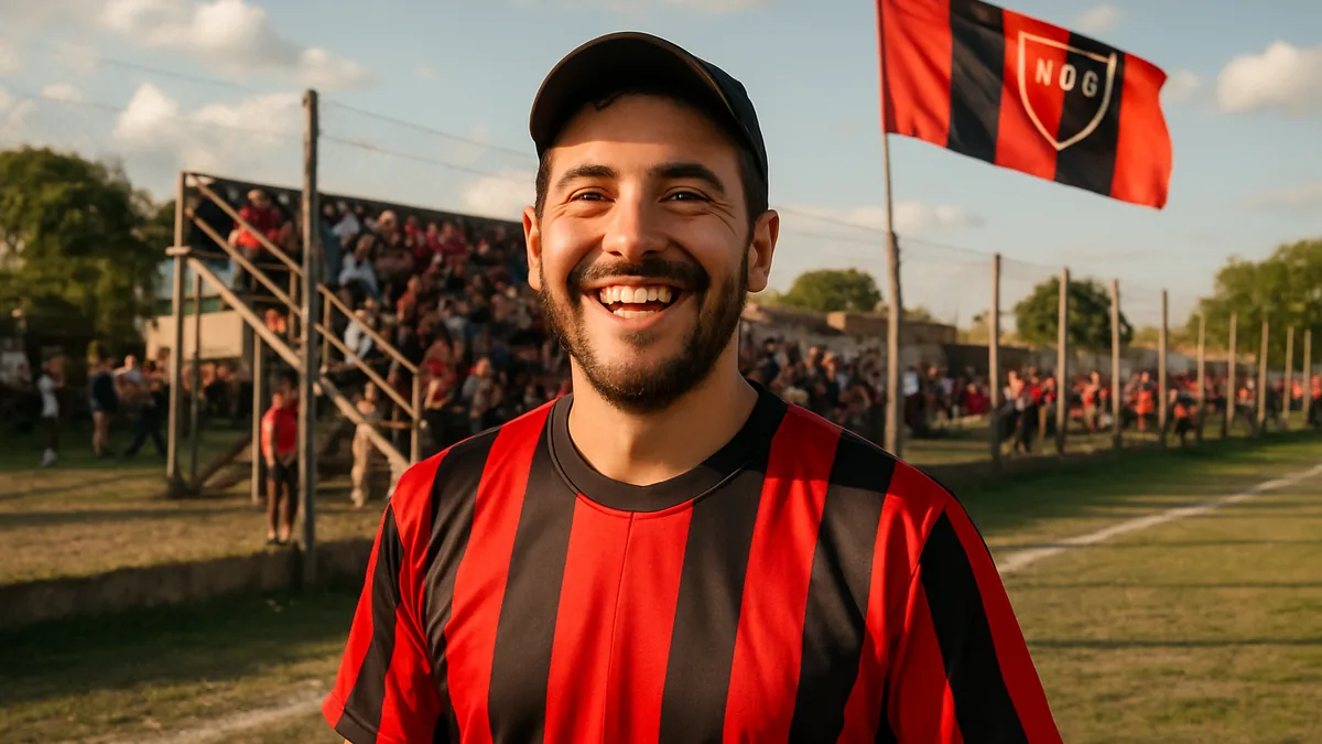 El hincha que pone bloques, pinta y hasta rompe parejas por La Chimbera