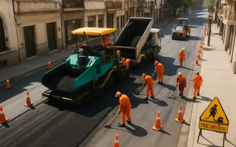 Cortan Caseros en el microcentro desde el lunes por repavimentación