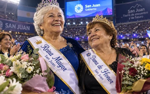 La reina de San Juan baila folclore y no se detiene por nada
