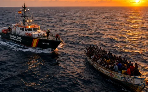 Un velero los vio perdidos en el Atlántico y así los rescataron