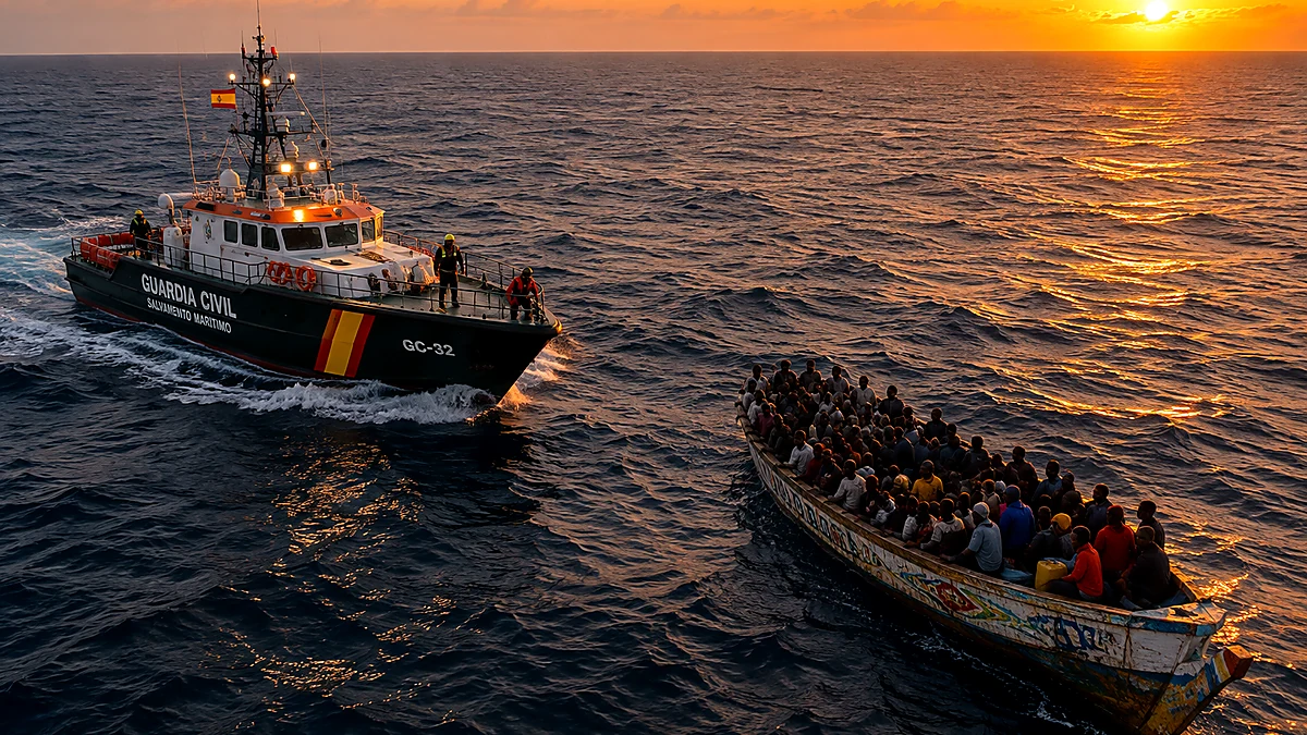 Un velero los vio perdidos en el Atlántico y así los rescataron