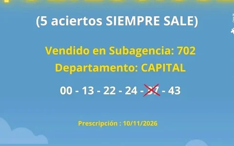 Un sanjuanino se llevó $61 millones en el Quini 6 con cinco aciertos