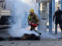 Un dron ruso mató a 14 personas que esperaban el tren en Ucrania